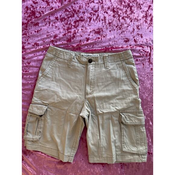 Aéropostale Other - Aeropostale Khaki Cargo Shorts Men's 32 100% Cotton Summer Casual Pockets